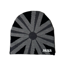 Load image into Gallery viewer, PANA RISING SUN BEANIE - BLACK AND GREY
