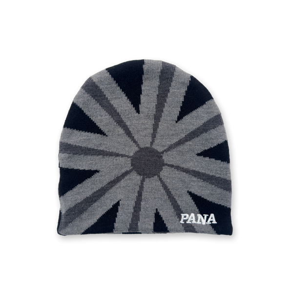 PANA RISING SUN BEANIE - BLACK AND GREY
