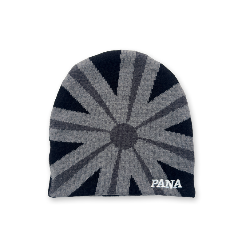 PANA RISING SUN BEANIE - BLACK AND GREY
